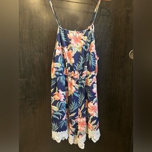 Hawaiian flower romper